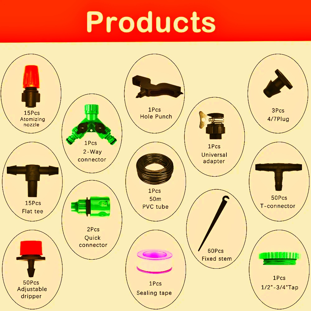 Automatic Drip and Mist Irrigation Kit – Give Your Plants Water on Demand and Save Your Time! Automatic Drip and Mist Irrigation Kit