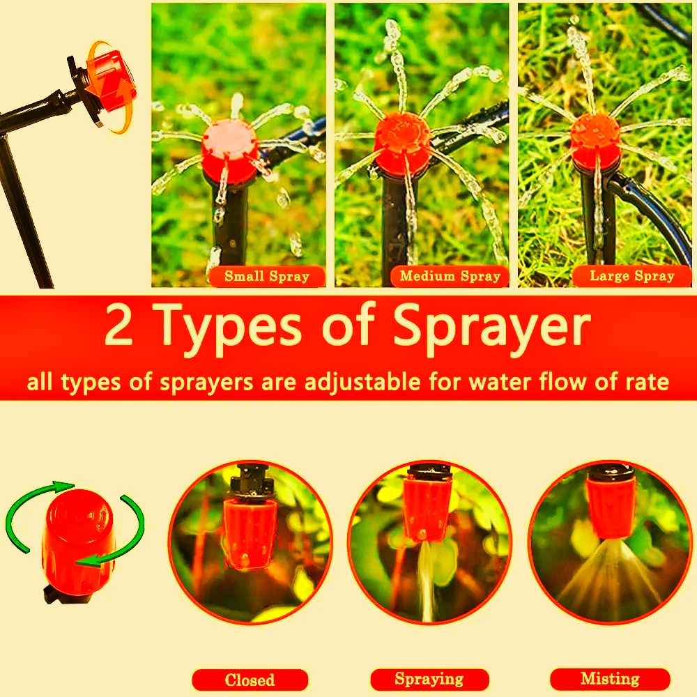 Automatic Drip and Mist Irrigation Kit – Give Your Plants Water on Demand and Save Your Time! Automatic Drip and Mist Irrigation Kit