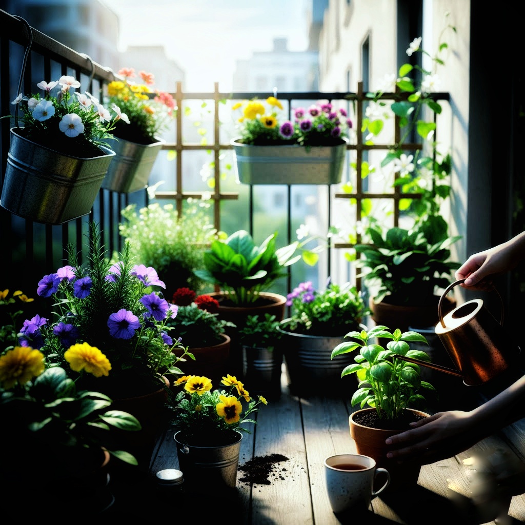 Home Balcony Gardening: How I Grow Flowers, Herbs, and Spinach for My Kitchen How I Grow Flowers, Herbs and Spinach for My Kitchen